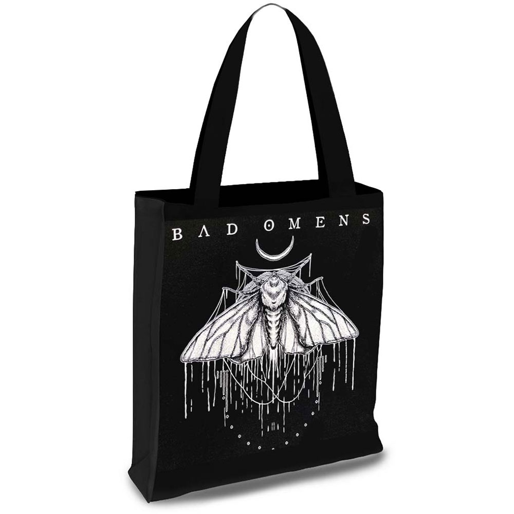 Rocksax Bad Omens - Moth Tragetasche - Schwarz/Weiß
